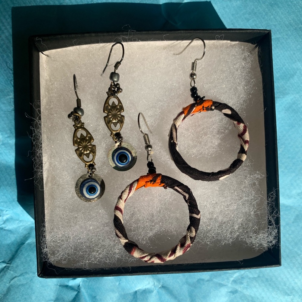 Bundle/lot 2 handmade earrings NWOT